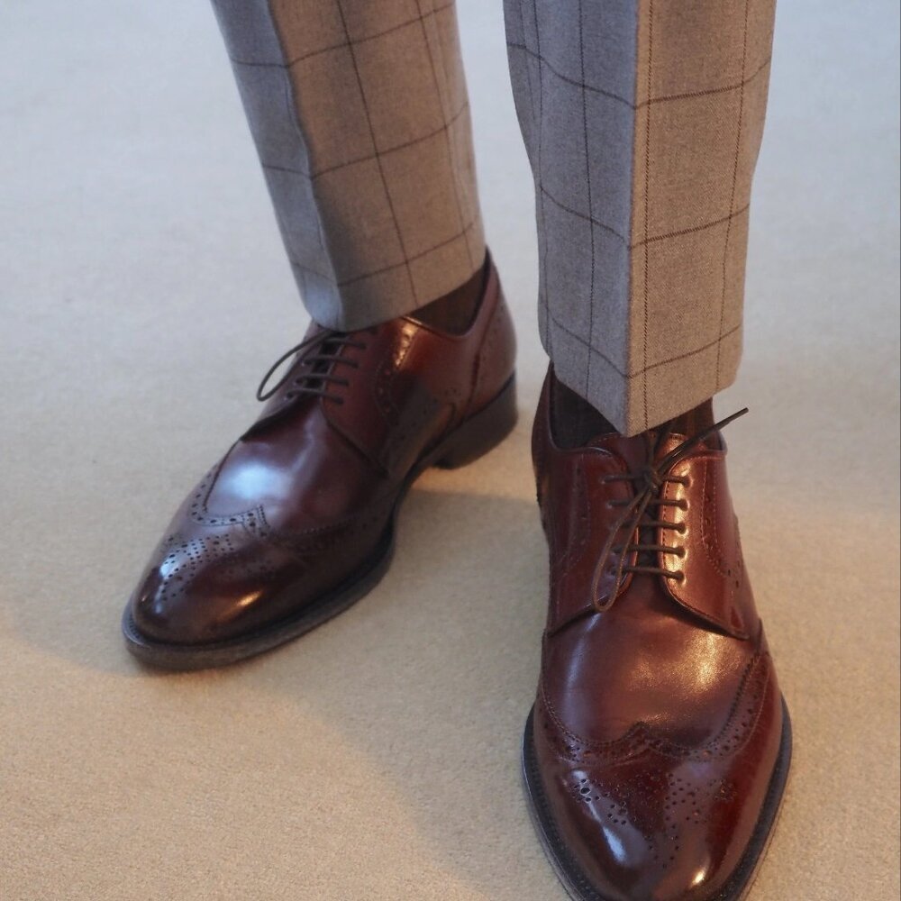 Ace Marks Wingtip Vincent Wingtip Cognac Antique - Size 12 - Picture 4 of 17